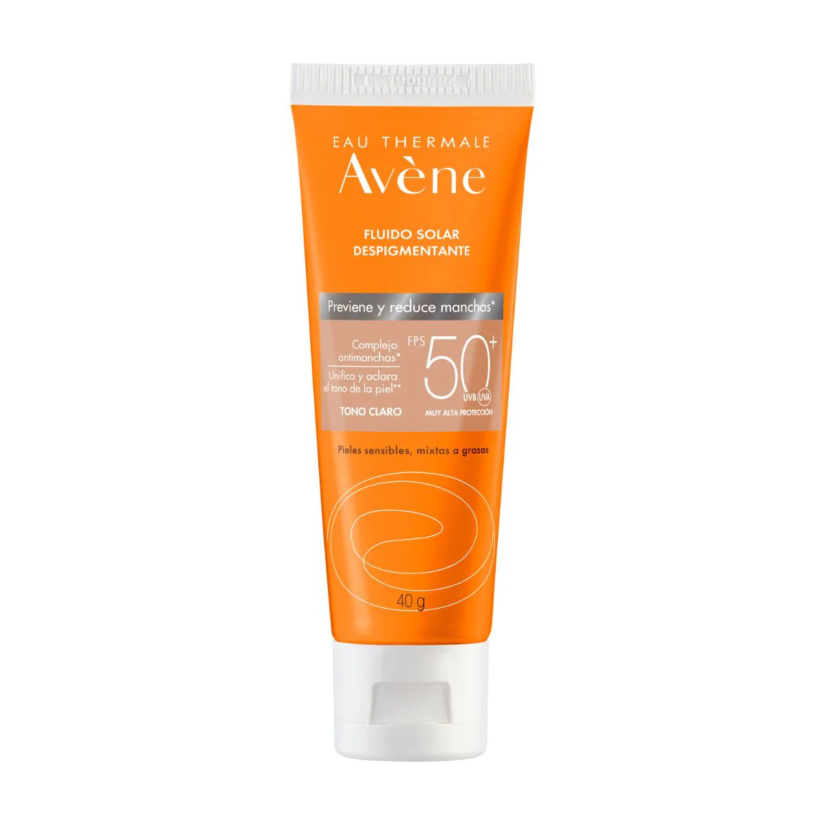Avéne Fluido Solar Despigmentante Tono Claro FPS 50 40 g