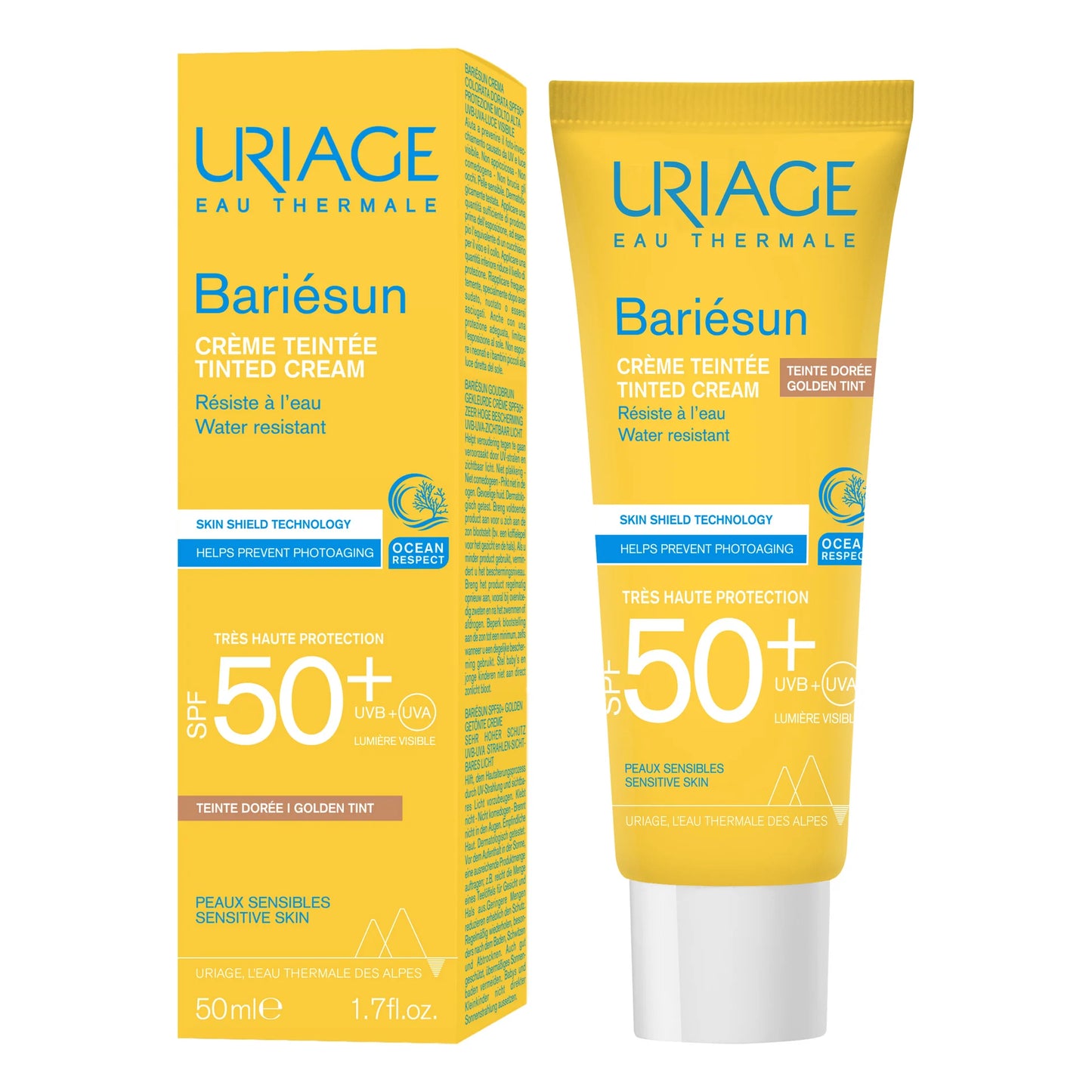 Uriage Bariésun SPF50+ Crema con Color Tono Dorado 50 ml