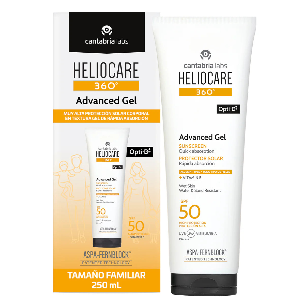 Cantabria Labs Heliocare 360° Advanced Gel FPS 50+ 250 ml