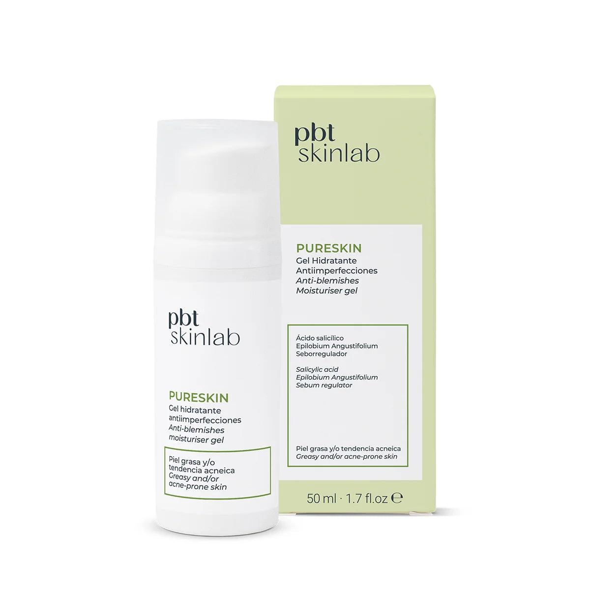 PBT Pureskin Gel Hidratante Anti-Imperfecciones 50 ml