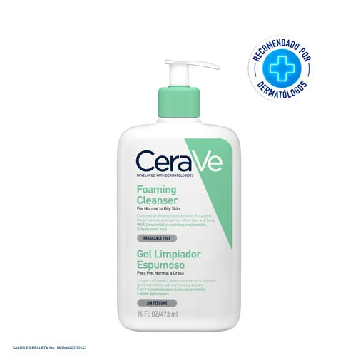 Cerave Gel Limpiador Espumoso 473 ml