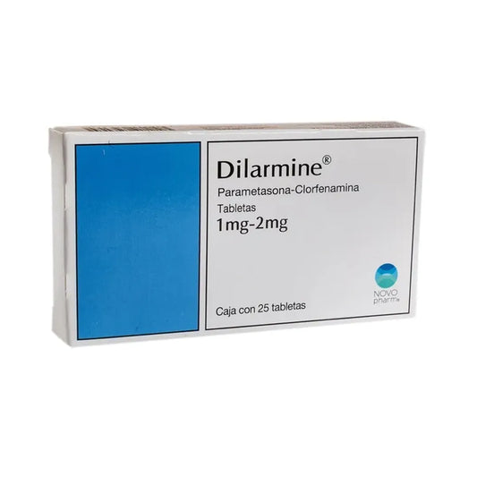 Dilarmine 25 Tabletas 1 mg-2 mg