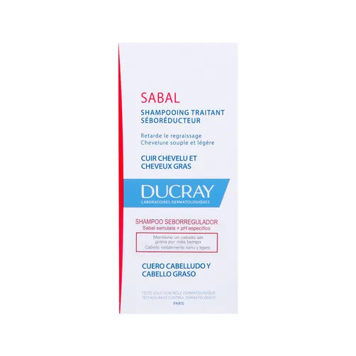 Ducray Sabal Shampoo Seborregulador para Cabello Graso 200 ml