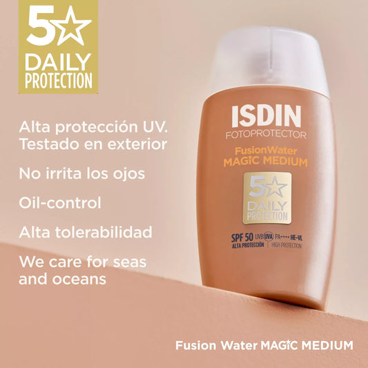 Isdin Fusion Water Magic Color Medium 50 ml