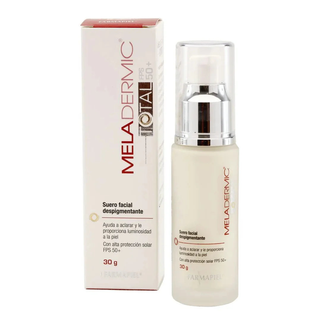 Meladermic Total Suero Facial Despigmentante FPS 50 30 g