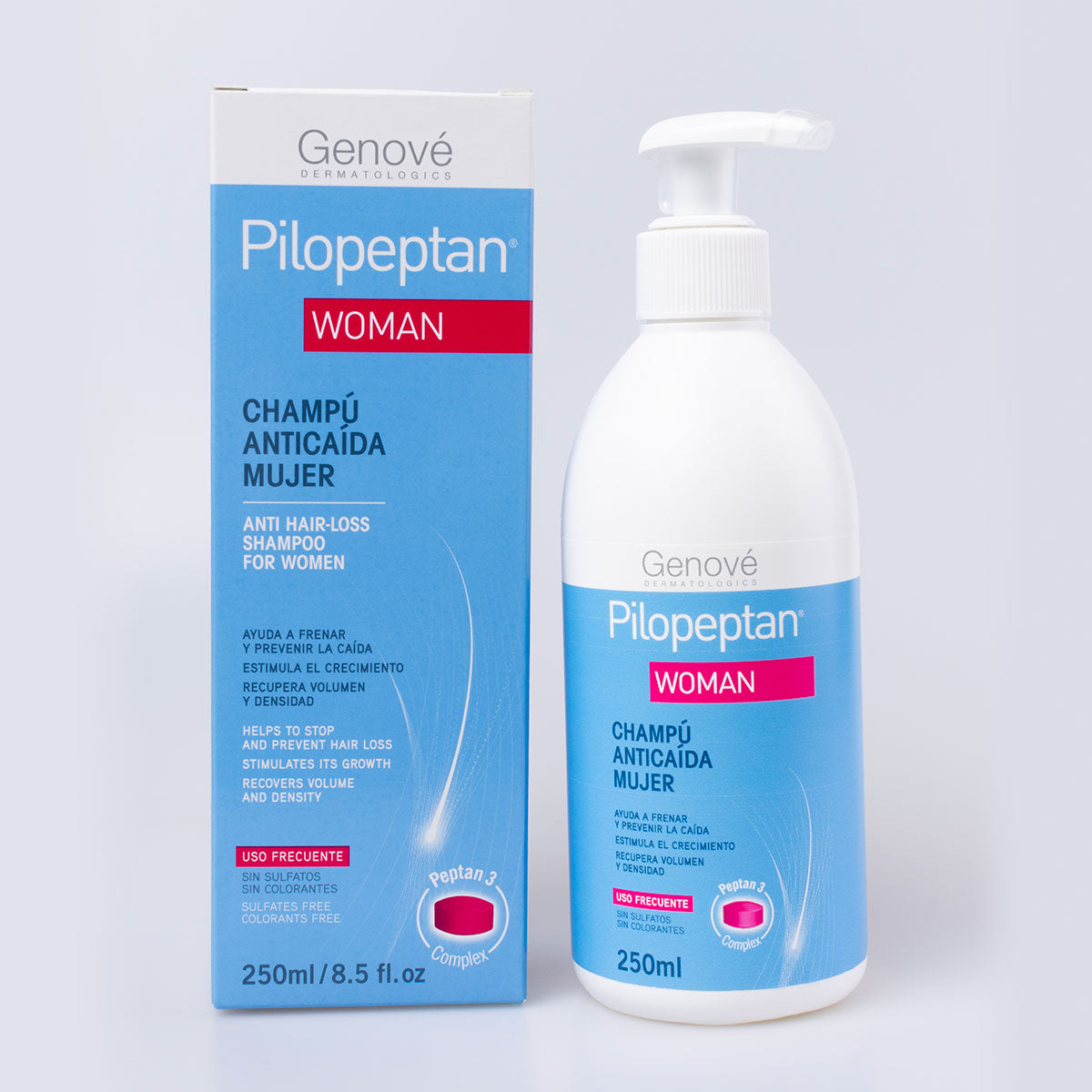Genové Pilopeptan Woman Champú Anticaída 250 ml